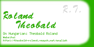 roland theobald business card